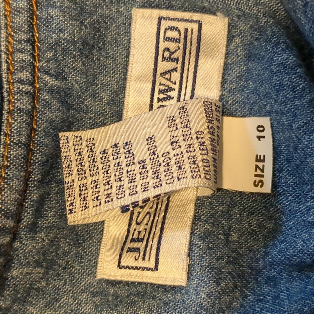 Jessica Howard cropped denim top size 10 - Picture 10 of 10
